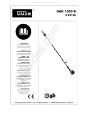 Güde 95156 Mode D'emploi Original