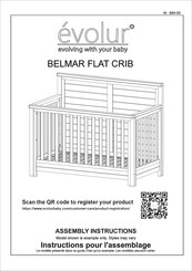 Evolur BELMAR FLAT CRIB Instructions Pour L'assemblage