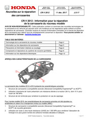Honda CR-V 2012 Instructions De Réparation