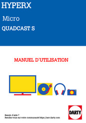 HyperX QuadCast HX-MICQC-BK Mode D'emploi