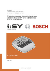 Bosch i:SY S8 RT Mode D'emploi