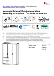 Rauch AD626.04T9 Instructions D'assemblage