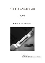 Audio Analogue MAESTRO Manuel D'instructions