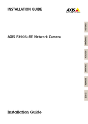 Axis P3905-RE Guide D'installation