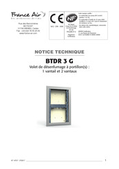 France Air BTDR 3G 2V60 Notice Technique