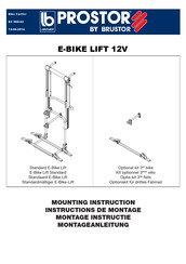 BRUSTOR Prostor E-Bike Lift 12V Instructions De Montage