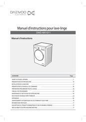 Daewoo DWD-MV1011 Manuel D'instructions