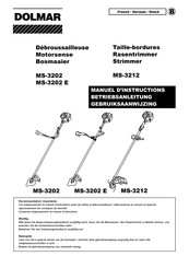 Dolmar MS-3212 Manuel D'instructions