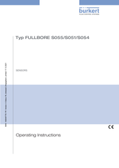 Burkert FULLBORE S051 Mode D'emploi