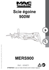 Mac allister MERS900 Mode D'emploi