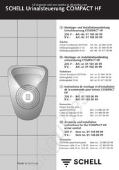 Schell COMPACT HF 01 166 00 99 Instructions De Montage Et D'installation