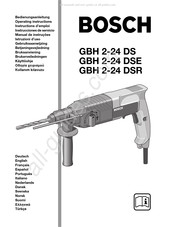 Bosch GBH 2-24 DSR Instructions D'emploi