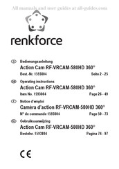 Renkforce RF-VRCAM-580HD 360 Notice D'emploi