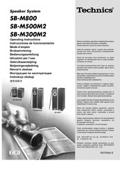 Technics SB-M800 Mode D'emploi
