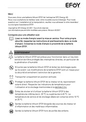 EFOY Li 70-12V Mode D'emploi