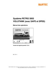 Bartec Petro 3003 Volutank Guide Des Opérations