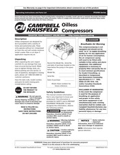 Campbell Hausfeld FP2098 Serie Instructions D'utilisation Et Manual De Pieces