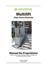Savaria Multilift Manuel Du Propriétaire