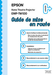 Epson EMP-TW100 Guide De Mise En Route