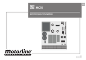 Motorline professional MC75 Notice Pour L'utilisateur