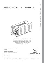 Robert Juliat NA110 V Consignes D'utilisation