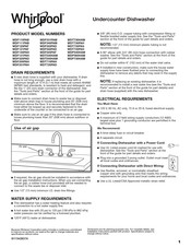 Whirlpool WDF520PAD Guide Rapide