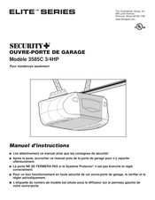 Chamberlain Group ELITE Security+ 3585C 3/4HP Manuel D'instructions