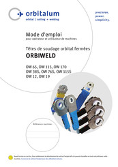 Orbitalum ORBIWELD OW 115S Mode D'emploi
