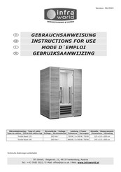 Infraworld TrioSol Basel 145 Mode D'emploi