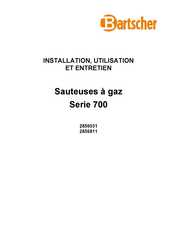 Bartscher 2856031 Installation, Utilisation Et Entretien