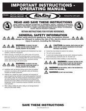 AirKing DRLC701 Instructions