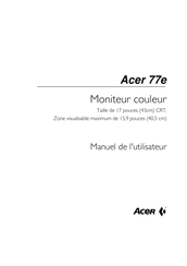 Acer 77e Manuel De L'utilisateur