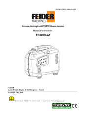 FEIDER Machines FG2200I-A1 Manuel D'instructions