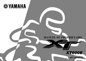 Yamaha XT600E 2001 Manuel Du Propriétaire