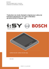 Bosch I:SY CARGO N3.8 ZR Traduction Du Mode D'emploi Original