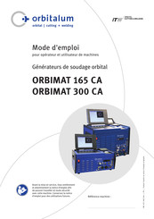 Orbitalum ORBIMAT 165 CA Mode D'emploi