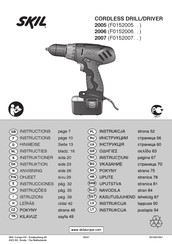 Skil 2007 Instructions