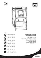 GYS TIG 250 AC/DC Mode D'emploi