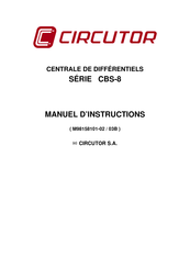 Circutor CBS-8 Serie Manuel D'instructions
