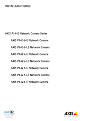 Axis P1425-E Guide D'installation