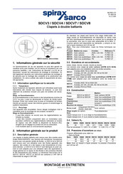 Spirax Sarco SDCV4 Montage Et Entretien