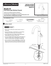 American Standard Studio-S 4803410 Instructions D'installation