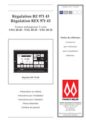 FRANCO BELGE VXG 48-20 Instructions Pour L'installateur