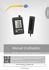 PCE Instruments PCE-AQD 10 Manuel D'utilisation