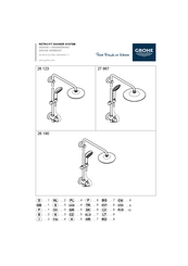 Grohe Retro-fit Shower System 26 123 Manuel D'installation