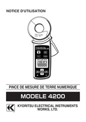 Kyoritsu Electrical Instruments Works 4200 Notice D'utilisation