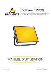 ProLights EclPanel TWCXL Manuel D'utilisation