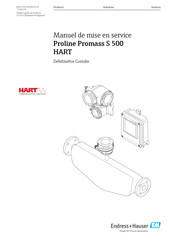 Endress+Hauser Proline Promass S 500 HART Manuel De Mise En Service