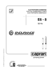 caprari Endurance E8 Mode D'emploi