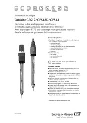 Endress+Hauser Orbisint CPS13 Information Technique